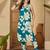 Floral Printed Dark Teal Green Rayon Co Ords for Women