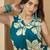 Floral Printed Dark Teal Green Rayon Co Ords for Women