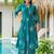 Floral Printed Dusty Teal Green Cotton Co Ords for Women