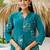 Floral Printed Dusty Teal Green Cotton Co Ords for Women