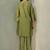 Embroidered Mehandi Green Silk Co Ords for Women