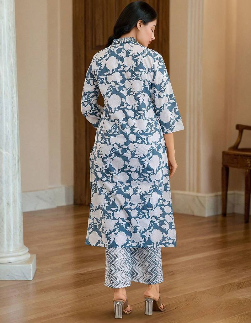 Women Floral Printed Kurta with Trousers & Dupatta