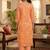 Women Floral Printed Regular Thread Work Kurta with Trousers & With Dupatta