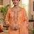 Women Floral Printed Regular Thread Work Kurta with Trousers & With Dupatta