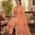 Women Floral Printed Regular Thread Work Kurta with Trousers & With Dupatta