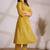Embroidered Yellow Cotton Co Ords for Women