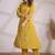 Embroidered Yellow Cotton Co Ords for Women