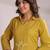 Embroidered Yellow Cotton Co Ords for Women