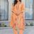 Women Floral Printed Regular Thread Work Linen Kurta with Trousers & With Dupatta