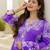 Women Printed Regular Thread Work Kurta with Trousers & Dupatta