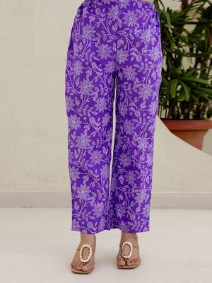 Women Printed Regular Thread Work Kurta with Trousers & Dupatta 6