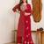 Women Bandhani Printed Kurta with Trousers & Dupatta
