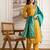 Women Ethnic Motifs Printed Regular Sequinned Kurta with Trousers & With Dupatta