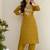 Floral Yoke Design Sequinned Kurta With Trousers & Dupatta