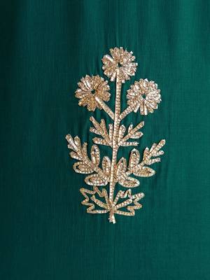 Women Floral Embroidered Kurta with Trousers & Dupatta 7