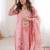 Women Floral Printed Regular Linen Kurta with Trousers & With Dupatta