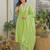 Women Embroidered Regular Thread Work Kurta with Trousers & With Dupatta