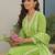 Women Embroidered Regular Thread Work Kurta with Trousers & With Dupatta