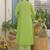 Women Embroidered Regular Thread Work Kurta with Trousers & With Dupatta