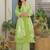 Women Embroidered Regular Thread Work Kurta with Trousers & With Dupatta