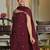 Women Embroidered Regular Thread Work Kurta with Sharara & With Dupatta