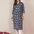 Floral Printed V-Neck Cotton Straight Kurtas