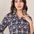 Floral Printed V-Neck Cotton Straight Kurtas