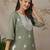 Women Ethnic Motifs Embroidered Round Neck Short Kurti