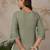 Women Ethnic Motifs Embroidered Round Neck Short Kurti