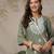 Women Ethnic Motifs Embroidered Round Neck Short Kurti