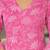 Floral Printed V-Neck Straight Cotton Kurta