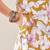 Floral Printed V-Neck Cotton Straight Kurta