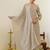 Women Ethnic Motifs Embroidered Regular Thread Work Chanderi Cotton Kurta with Palazzos & With Dupatta