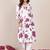 Floral Printed Round Neck Straight Kurta