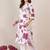 Floral Printed Round Neck Straight Kurta