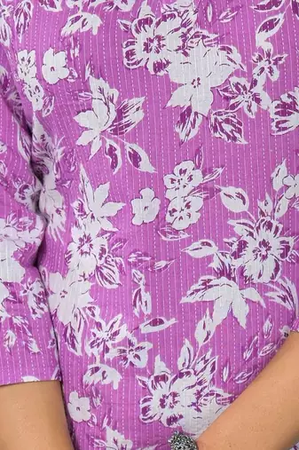 Women Floral Printed Daily Cotton Straight Kurta