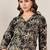 Floral Printed V-Neck Cotton Straight Kurtas