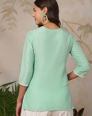 Women Solid Daily Cotton Straight Kurta 6