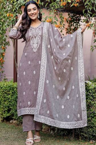 Women Regular Kurta with Pyjamas & With Dupatta