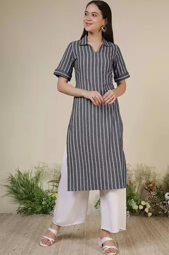 Women Striped Kurta