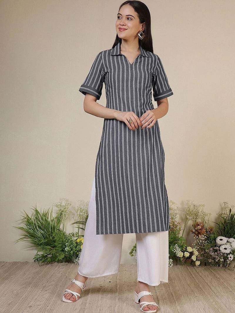 Women Striped Kurta