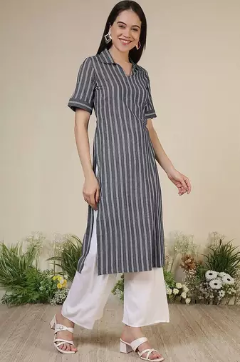 Women Striped Kurta