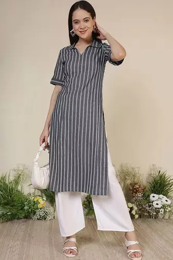 Women Striped Kurta
