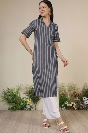 Women Striped Kurta