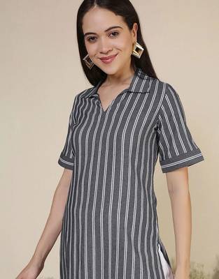Women Striped Kurta 7