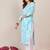 Floral Printed Round Neck Straight Kurta