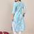 Floral Printed Round Neck Straight Kurta