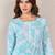 Floral Printed Round Neck Straight Kurta