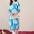 Floral Printed Mandarin Collar Straight Kurta