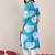 Floral Printed Mandarin Collar Straight Kurta
